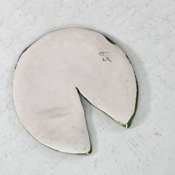 Hagen Renaker Lily Pad Miniature Figurine #246 Green *Chipped* - Picture 4 of 8